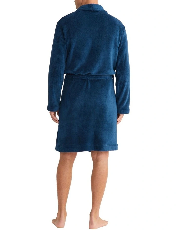 Plush Robe in Navy