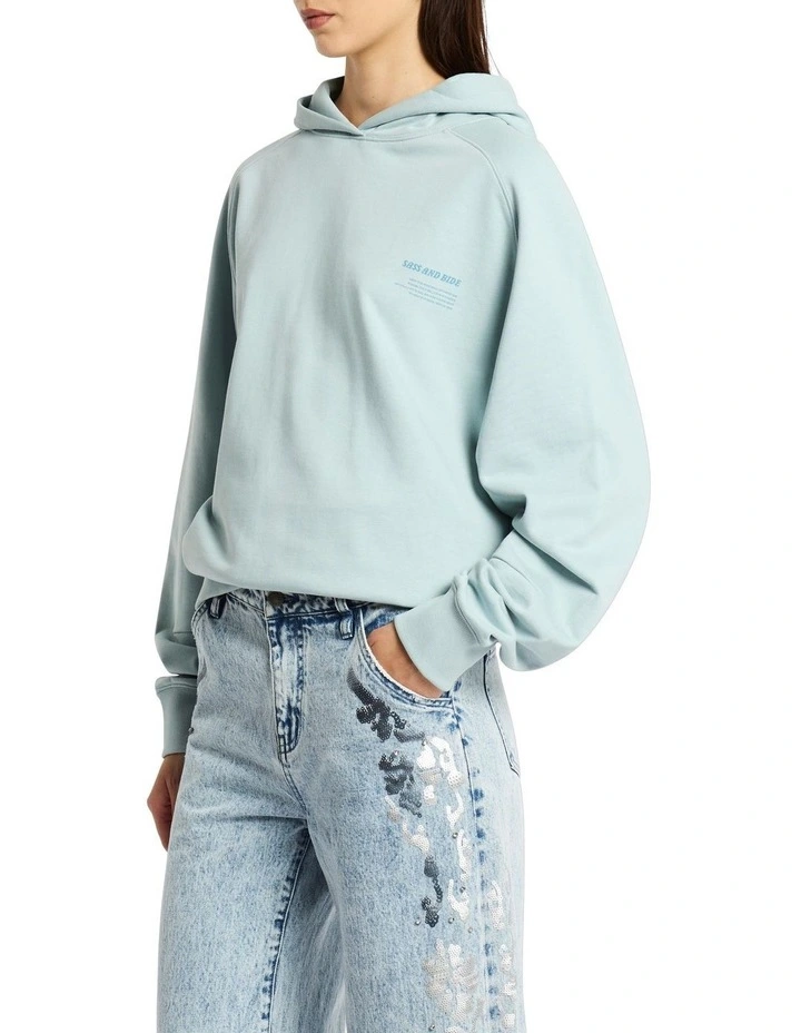 Swan Dive Hoodie in Sterling Blue
