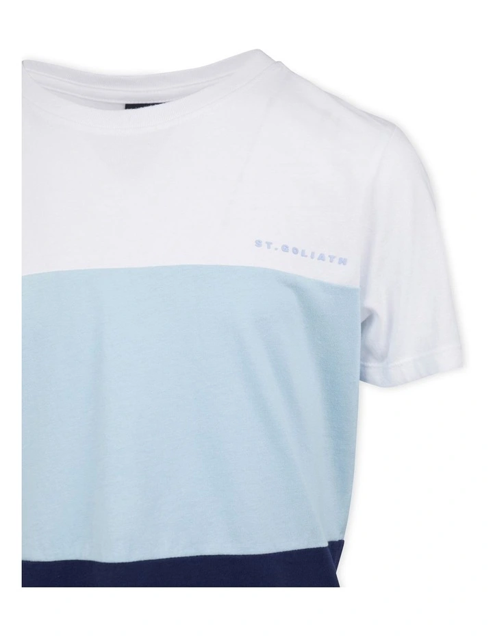 Colour Block Tee (8 -16 Years) in Light Blue