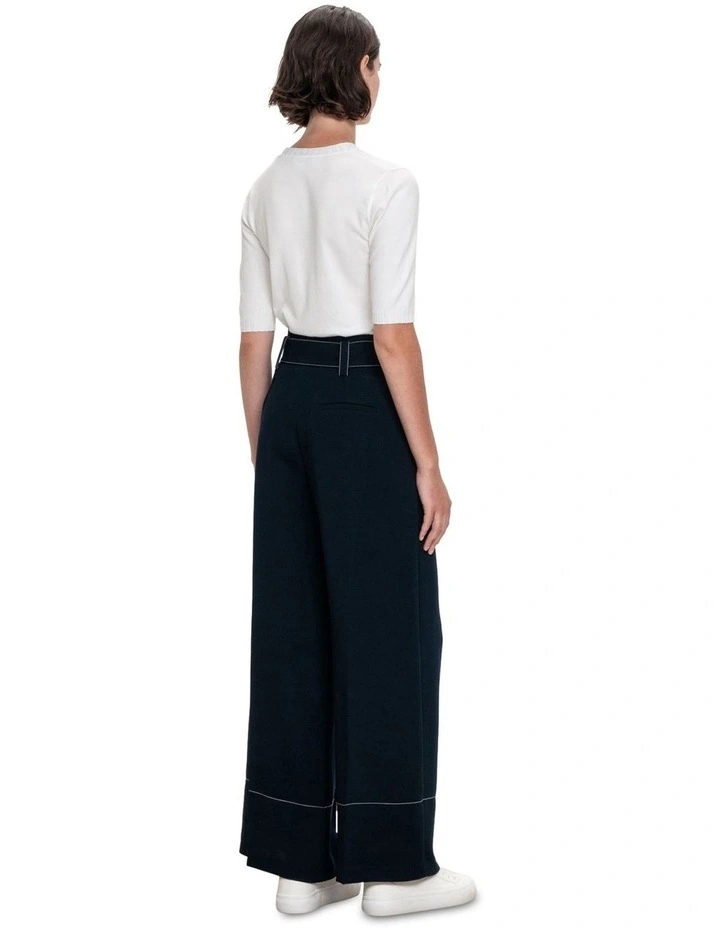 Elbow Sleeve Round Neck Knit in Ivory
