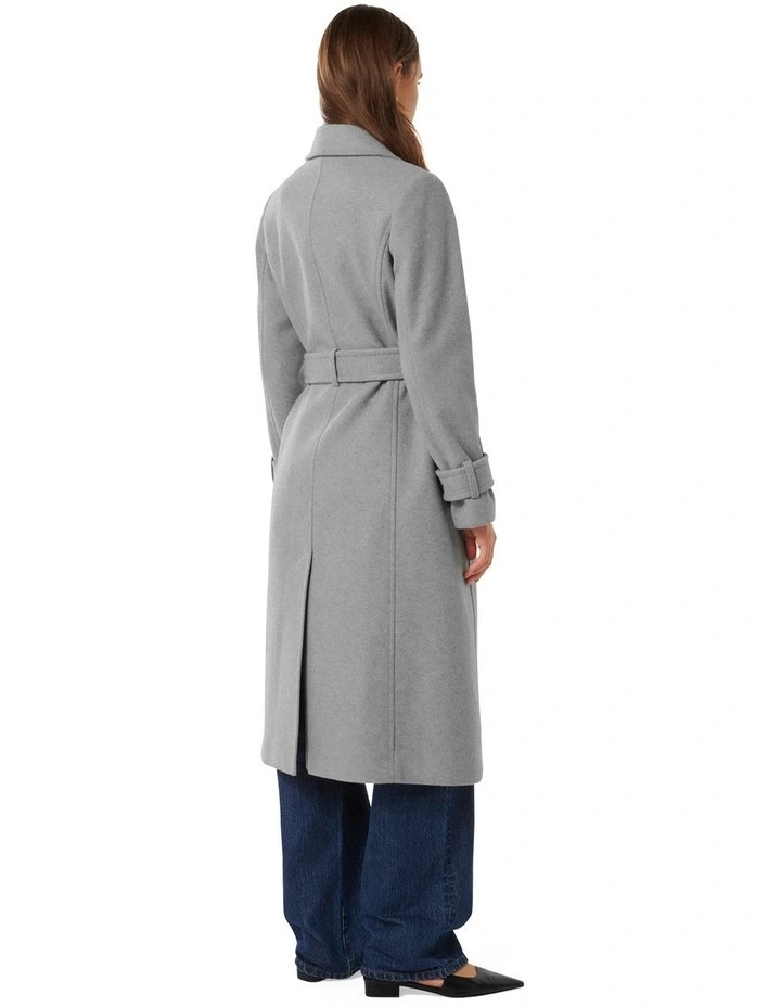 Bella Wrap Coat in Grey