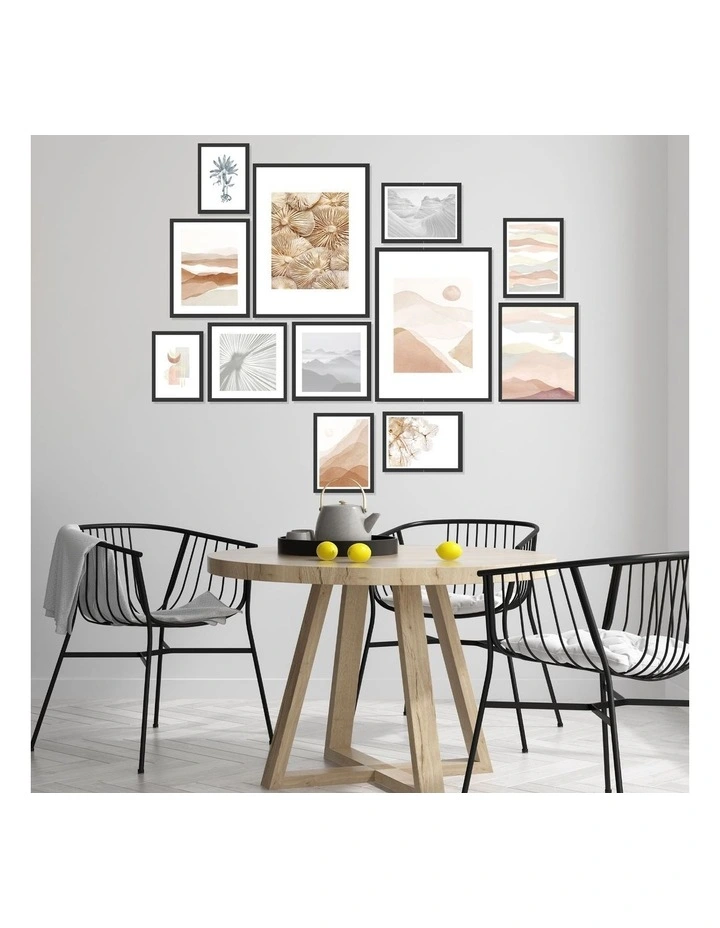 Instant Gallery Wall 12 Piece Frame Set in Black