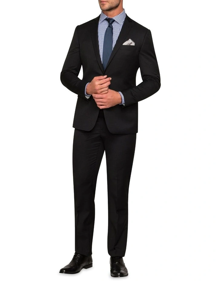 Slim Suit Jacket in Black