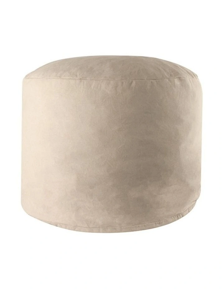 Emil Round Ottoman in Beige