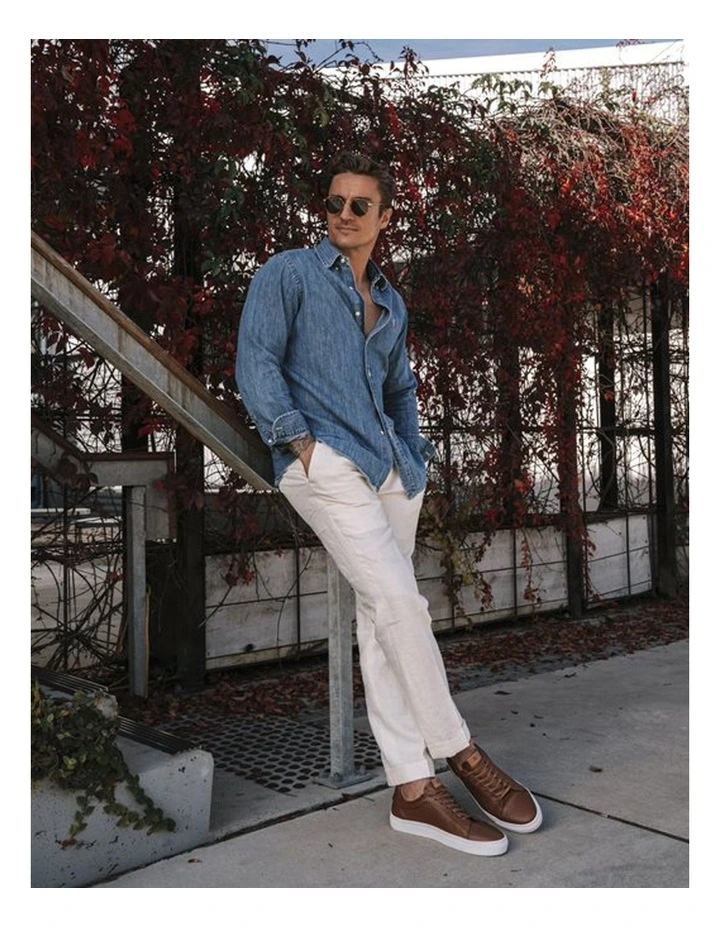 Deco 2.0 Leather Sneakers in Tan