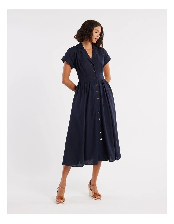 Dolce Midi Dress in Navy