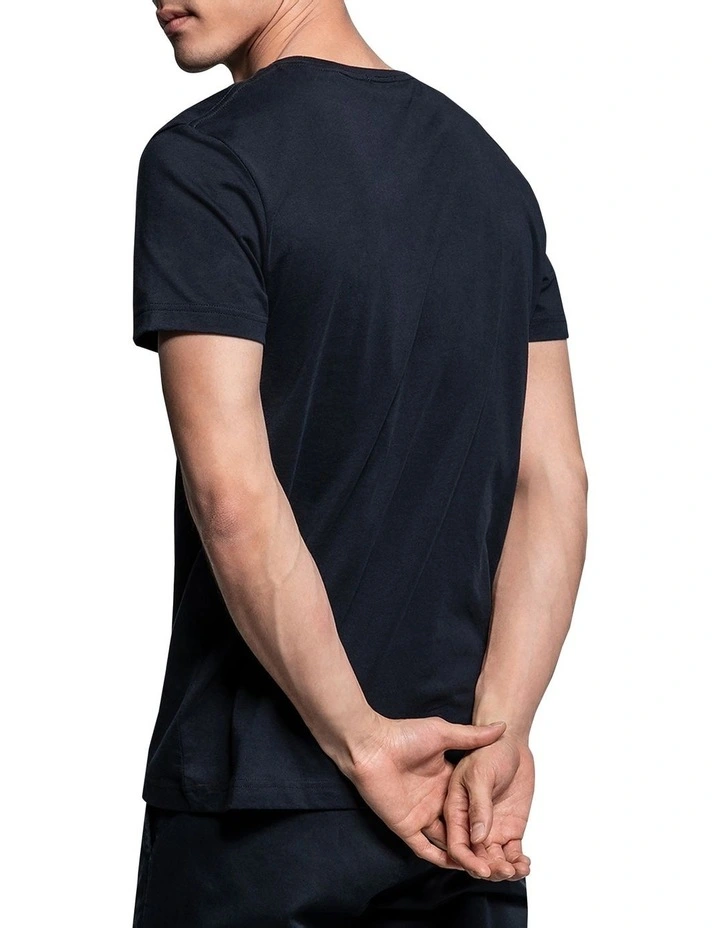 Solid Short Sleeve T-Shirt in Black