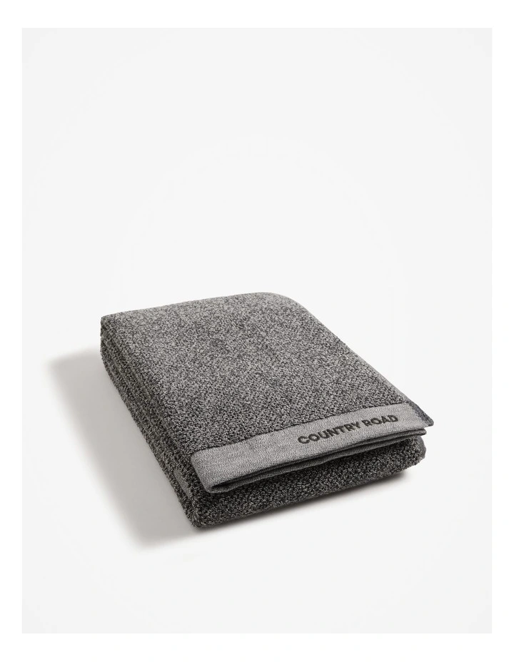 Calo Australian Cotton Bath Towel in Charcoal Marle