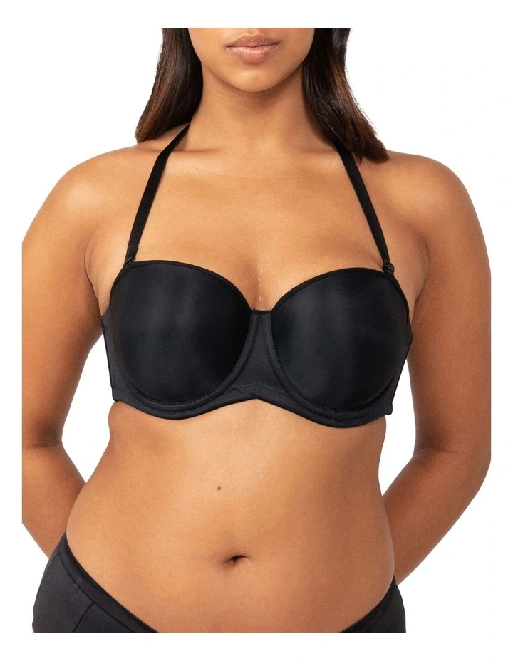 Beautiful Silhouette Strapless Bra in Black