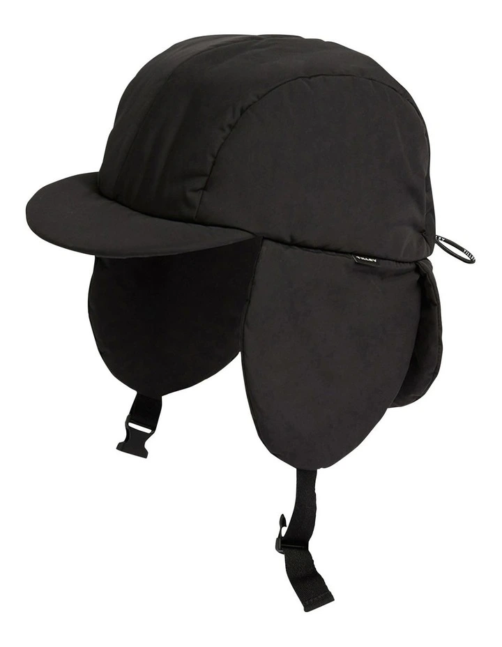 Arctic Aviator Hat in Black