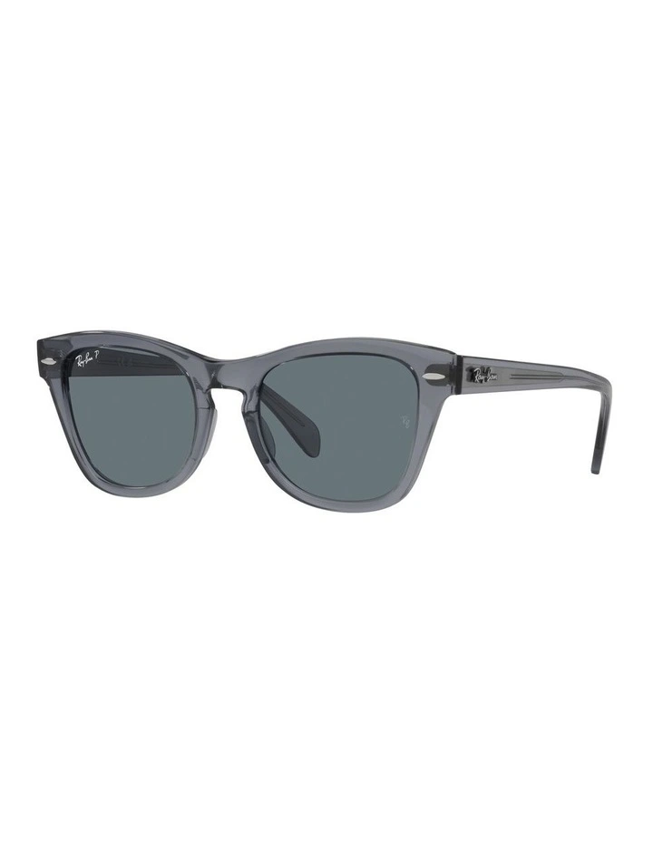 0RB0707S Polarised Sunglasses In Transparent Grey