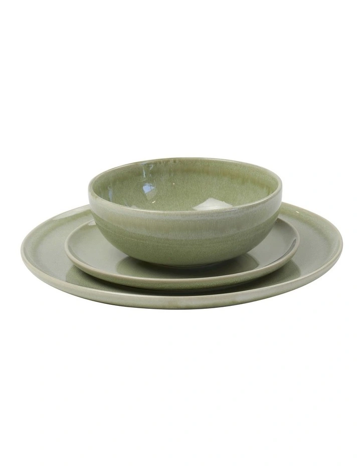 Maldo Dinnerset 12 Piece in Green