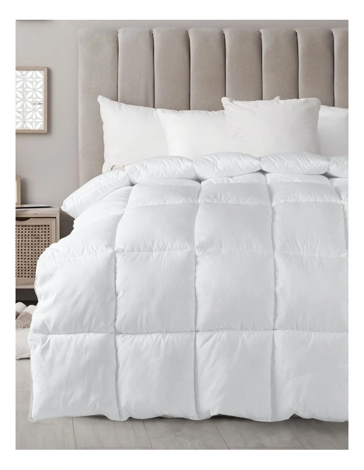 800GSM Silk Blend Quilt Ultra Warm Duvet in White