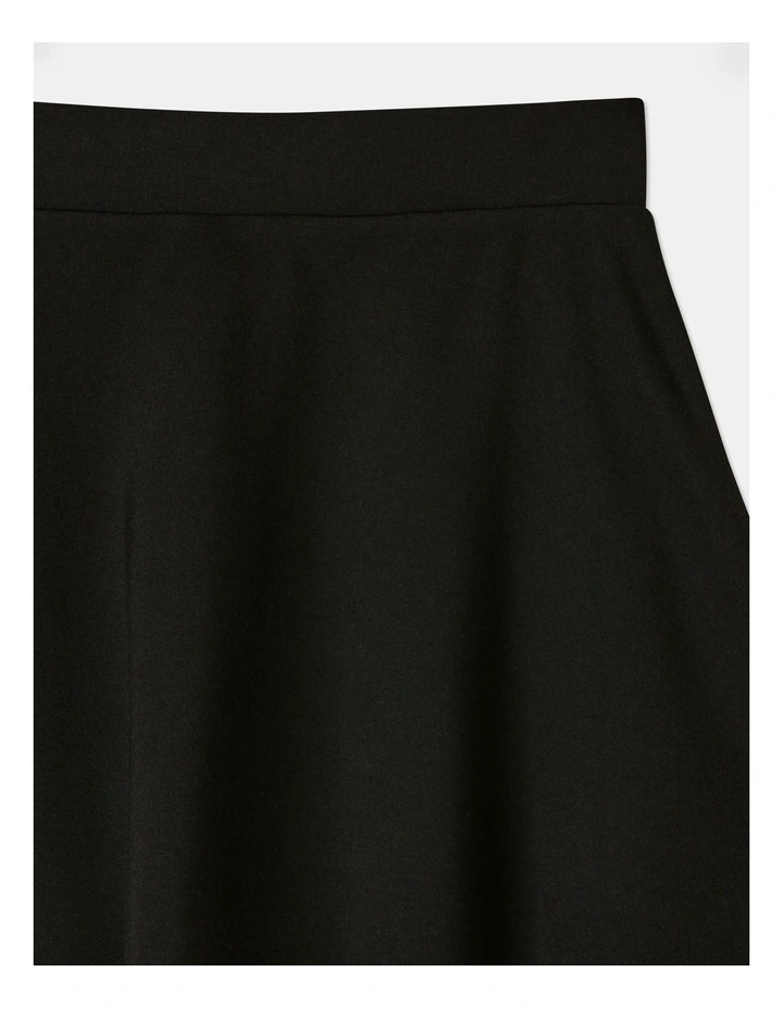 Ponte Skater Skirt in Black