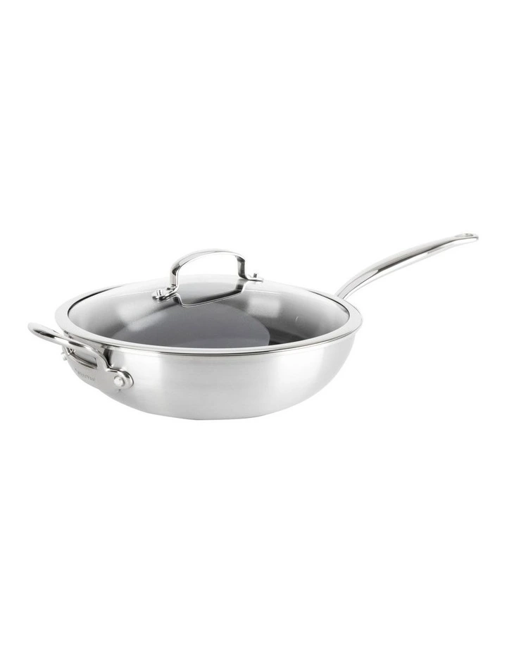 Premiere Covered Wok 30cm/4.74L in Stainless Steel