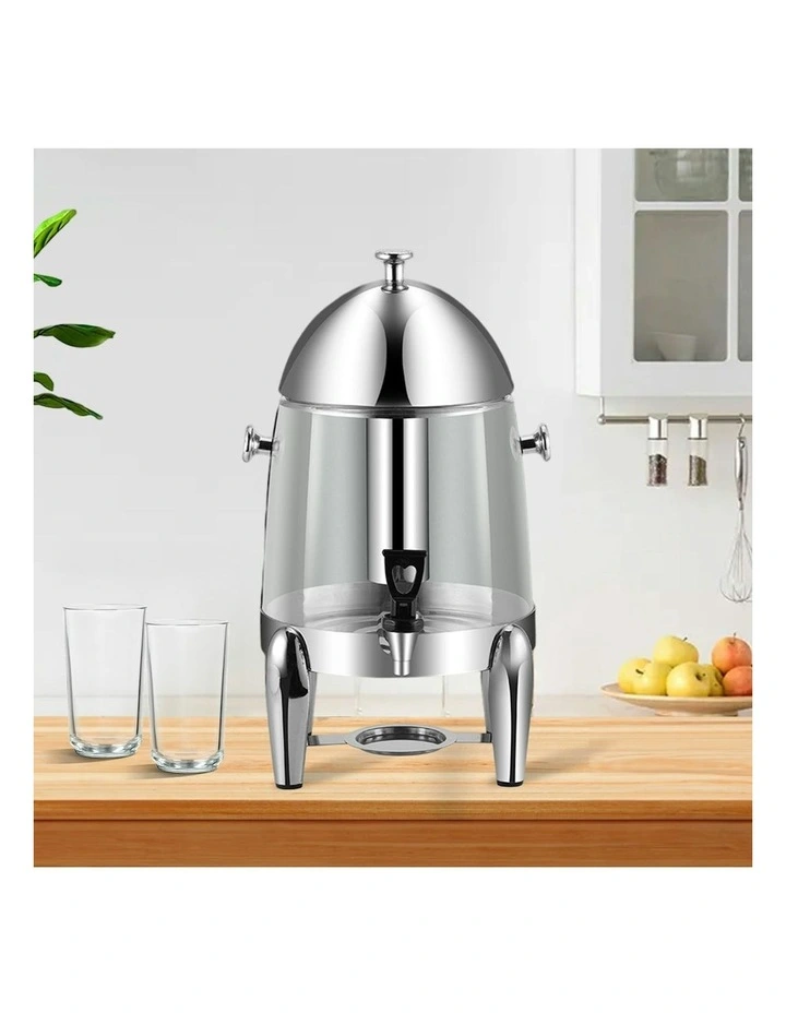 Stainless Steel Beverage Dispenser 12L in Silver