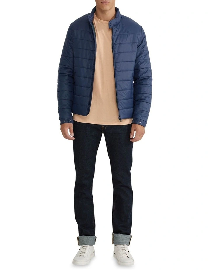 Beck Eco Filling Puffa Jacket in Navy