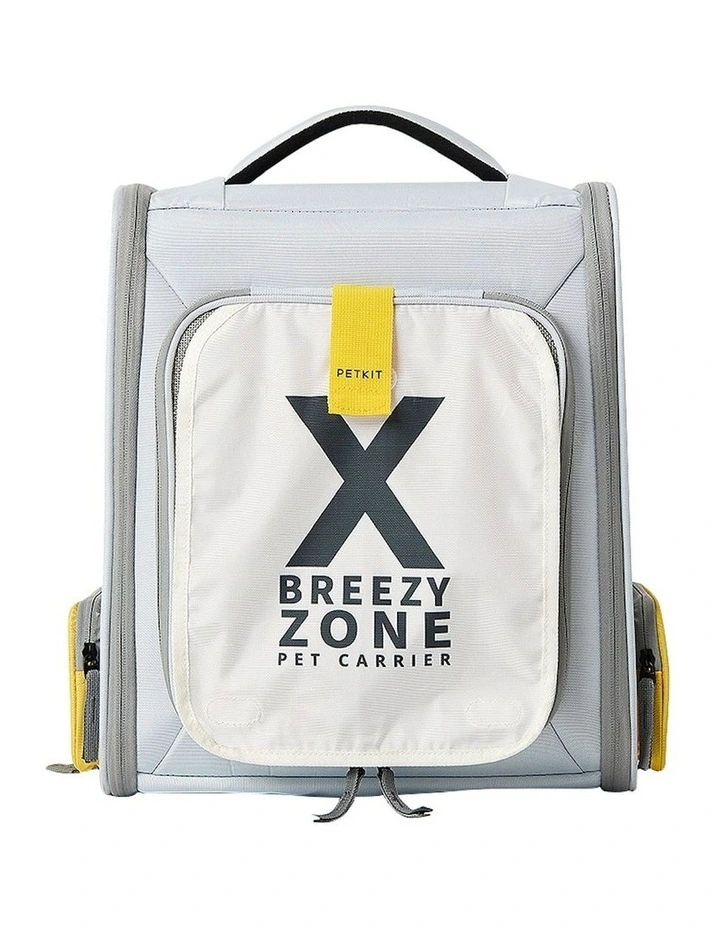 Breezy Xzone Pet Carrier Travel Bag 43 cm in Grey Yellow
