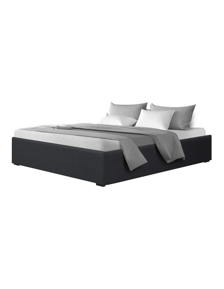 Toki Gas lift Queen Bed Base in Charcoal