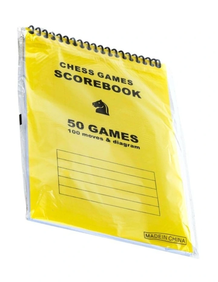 Chess Scorebook in Yellow
