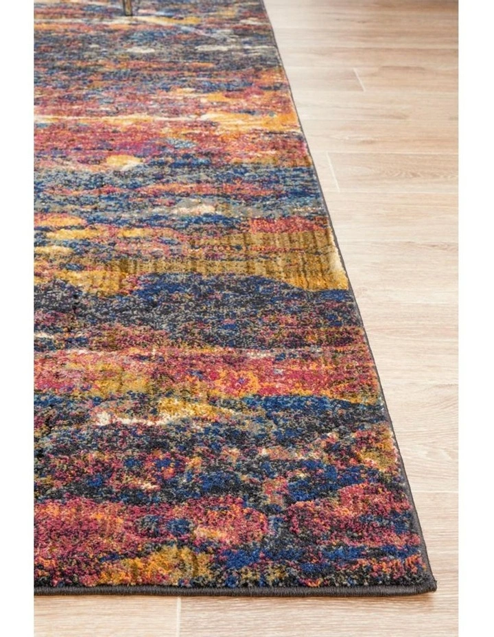Dreamscape Splash Modern Midnight Rug