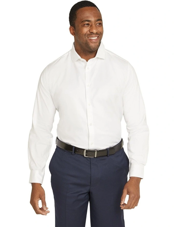Taylor Twill Dress Shirt in White
