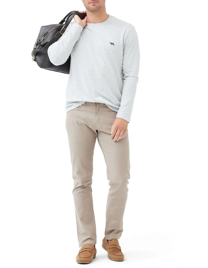 Long Sleeve Gunn T-Shirt in Pebble