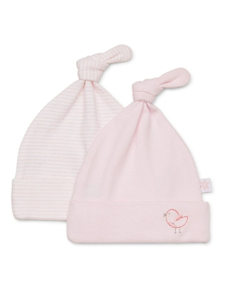 Birdy Beanie 2 Pack in Pink