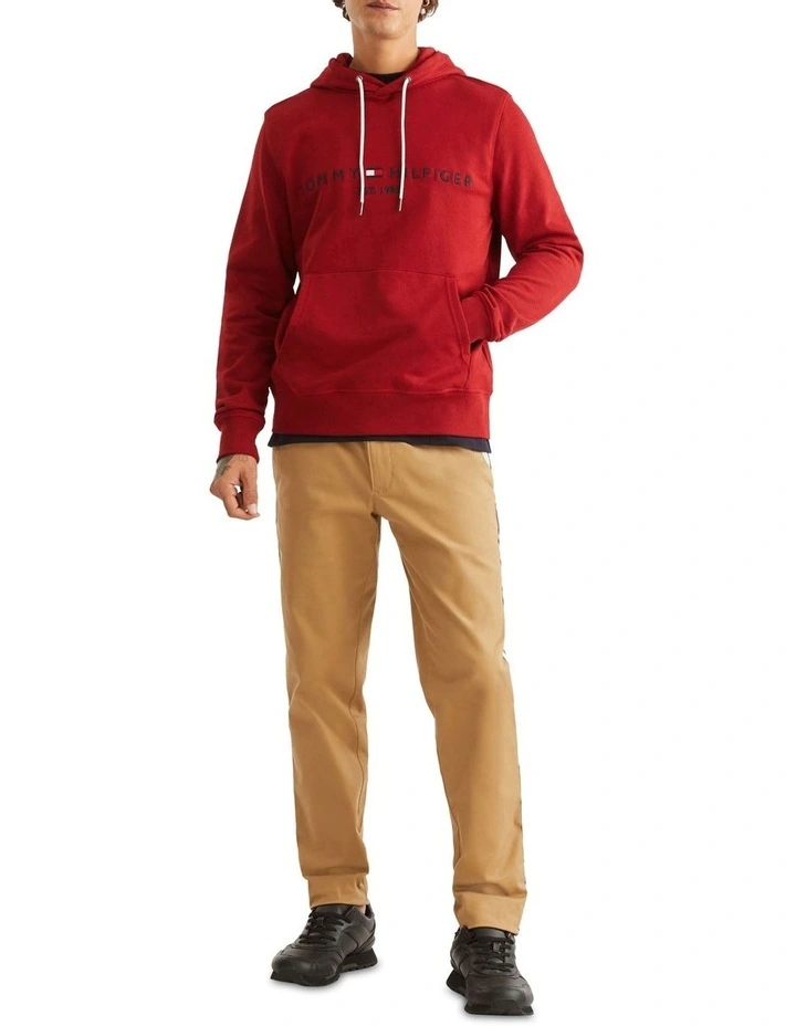 Logo Hoody in Red
