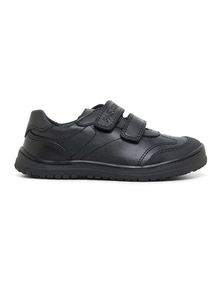 School Self-Fastening Strap Shoes 728015 in Black