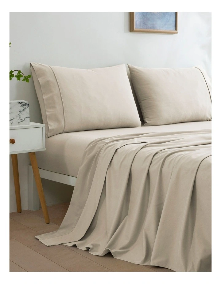Micro Flannel Sheet Set in Stone