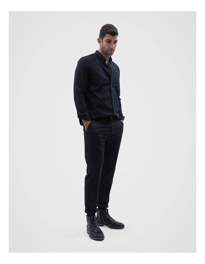 Regular Chino Pant in Black