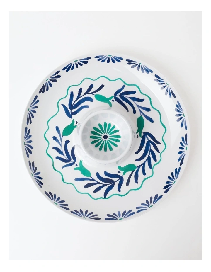 Mediterranean Chip & Dip in Blue