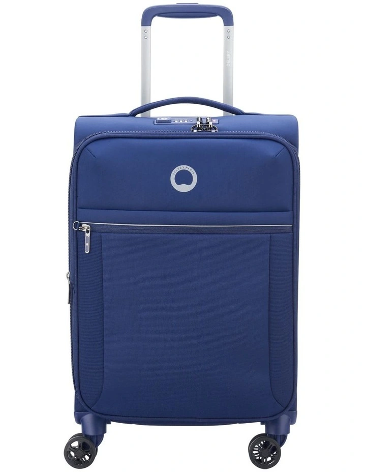 Brochant 2.0 55cm Double Wheels Expandable Cabin Trolley Case in Navy