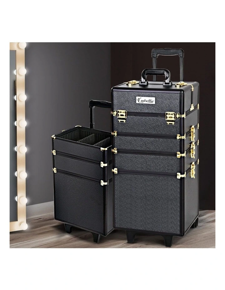 Makeup Case Beauty Organiser Trolley in Gold