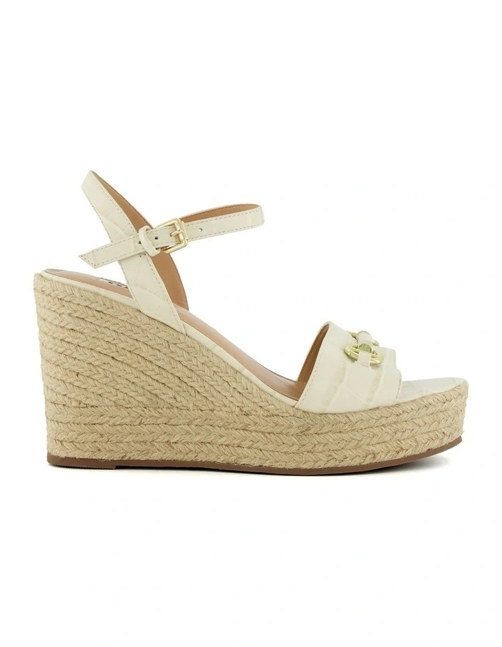 Kai Wedge Sandal in Ecru