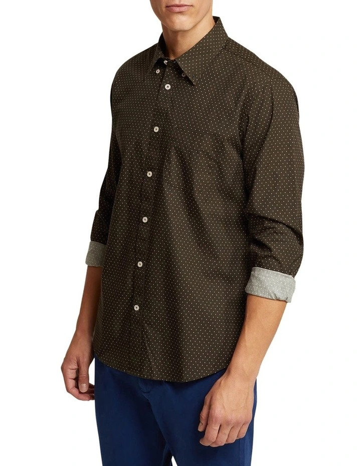 Portland Print Shirt in Green