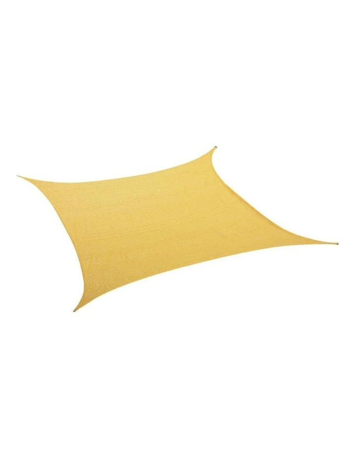 Rectangle Sun Shade Sail 5m x 3m in Yellow
