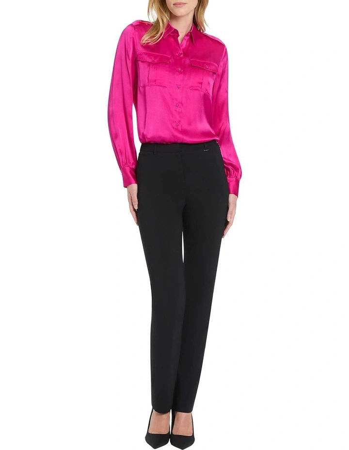 Oriana Silk Shirt in Pink