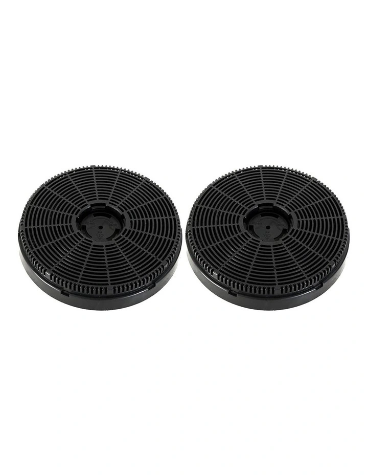 Range Hood x2 Carbon Filters 16cm in Black