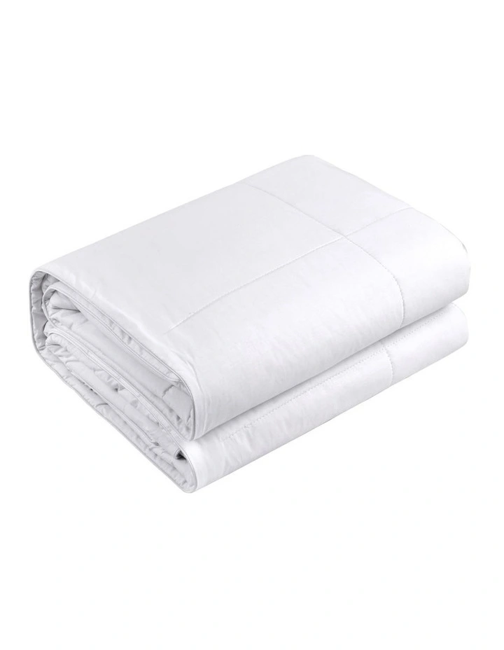 Lightweight Australian Wool Quilt in White