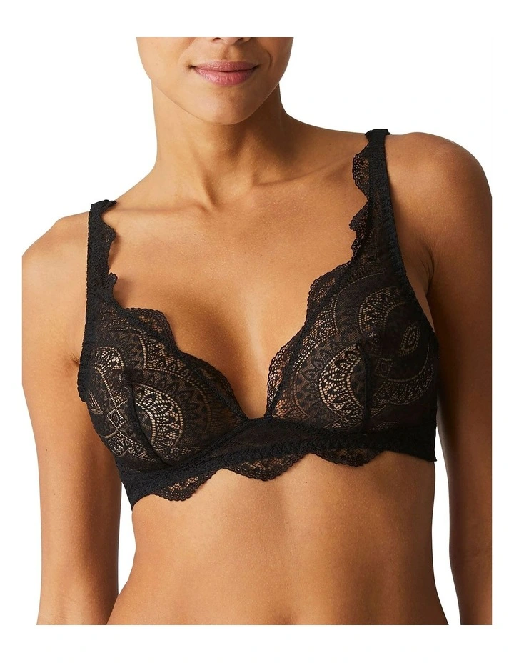 Karma Wirefree Triangle Bra in Black