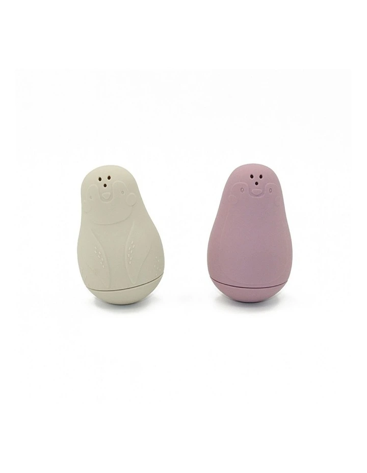 Silicone Penguin Tumbler Bath Toys