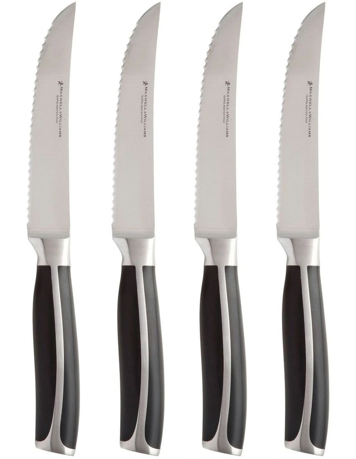 Stanton Steak Knife Set 4 Piece Boxed in Black