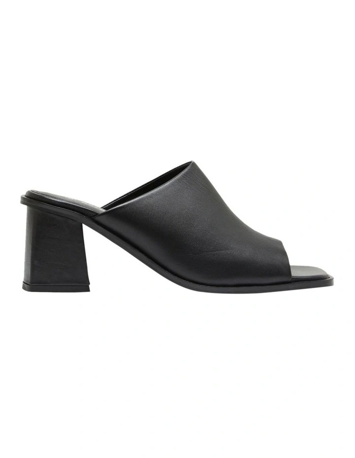 Alana Peep Toe Mule in Black