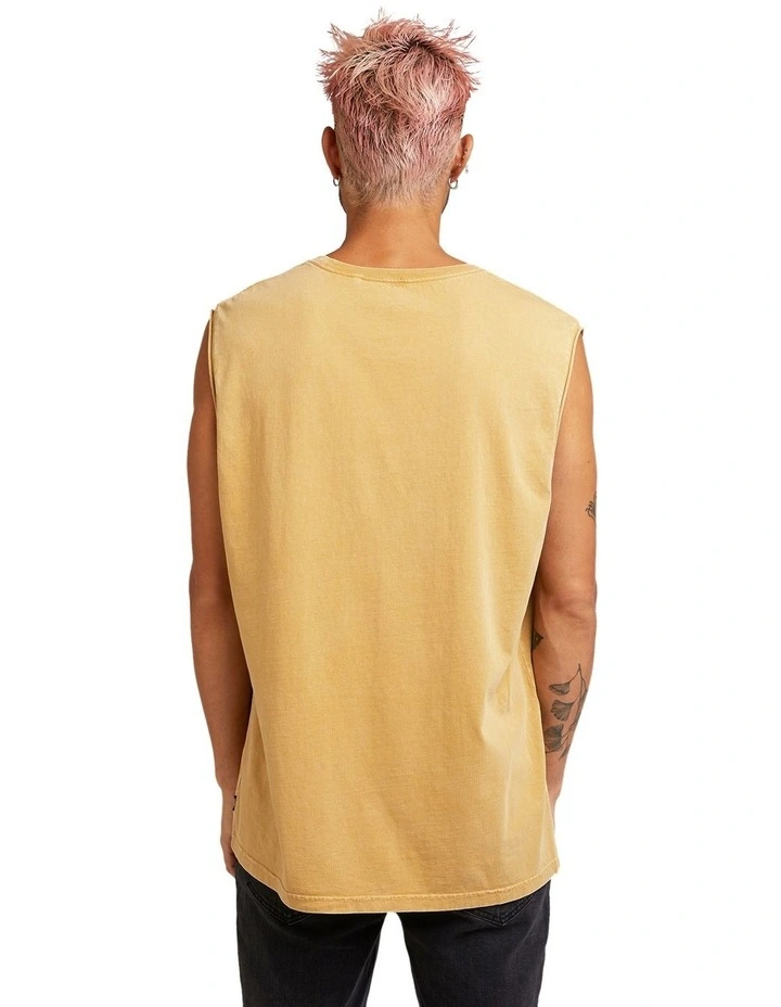 Growth Muscle Tank in Mustard