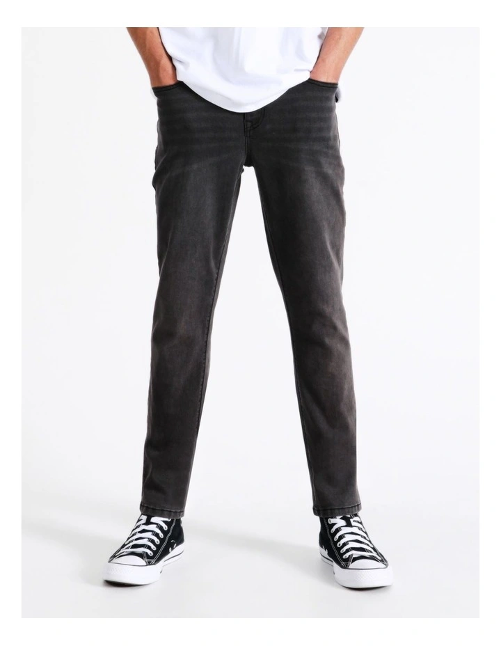 Ethan Slim Fit Jean in Charcoal