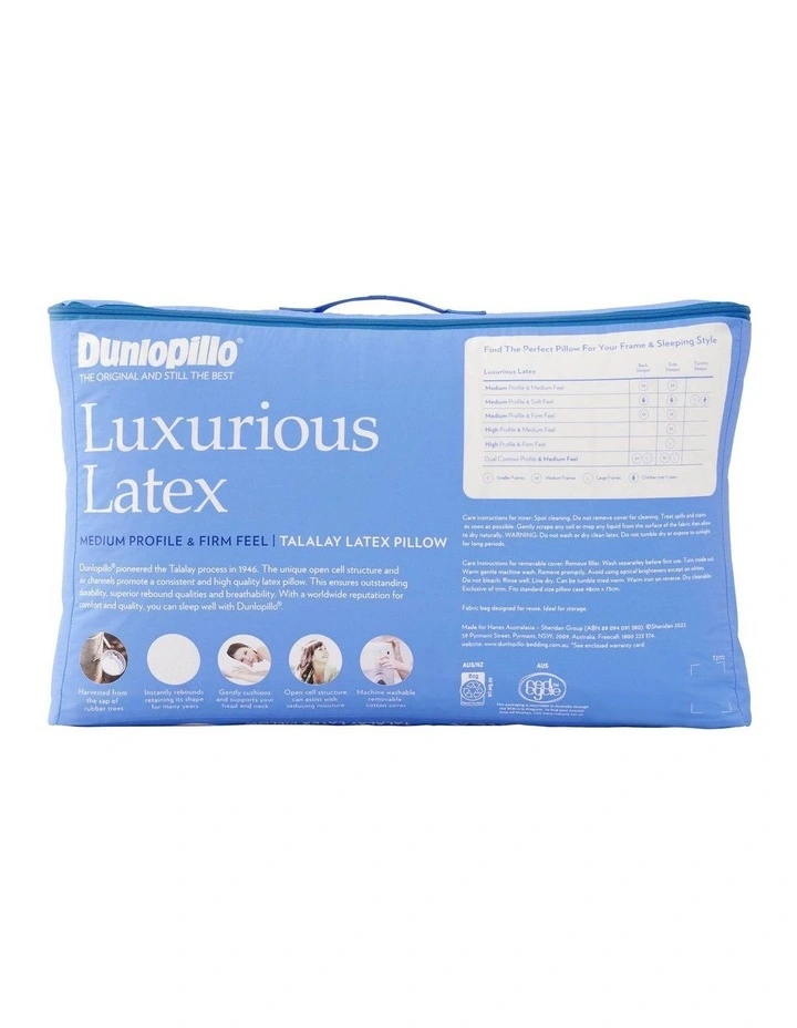 Luxurious Latex Medium Profile & Firm Feel in White