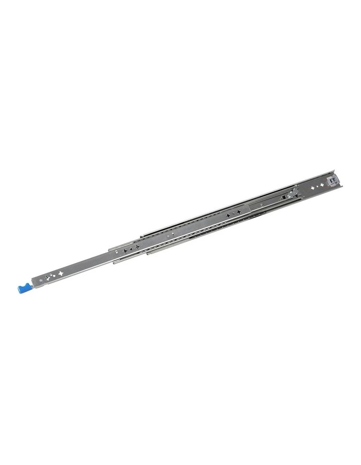 711MM Full Extension Soft Close Ball Bearing Pair Drawer Slides in Silver