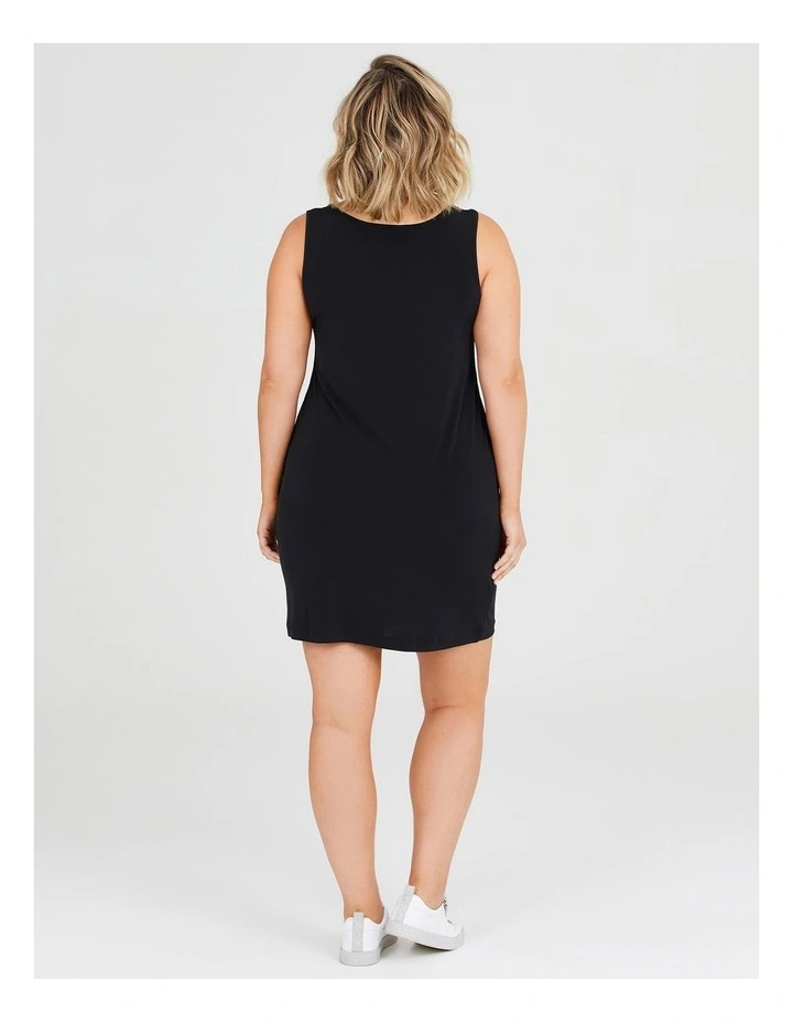 Luna Base Slip Body Dress in Black